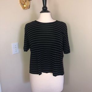 Liz Claiborne Mesh Striped Shirt